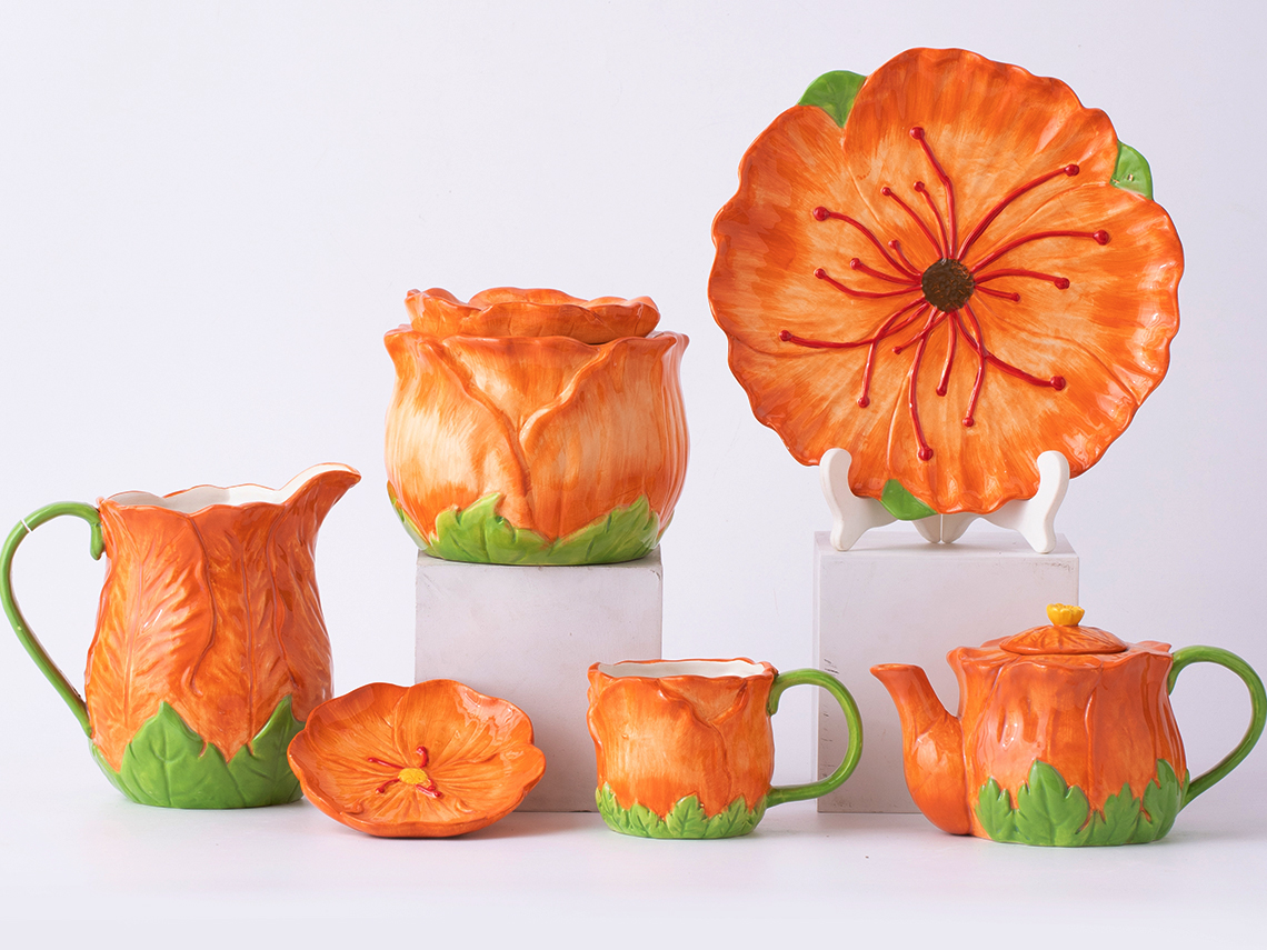 Hand-Paint figurine floral dinnerware collection-Products - Ys
